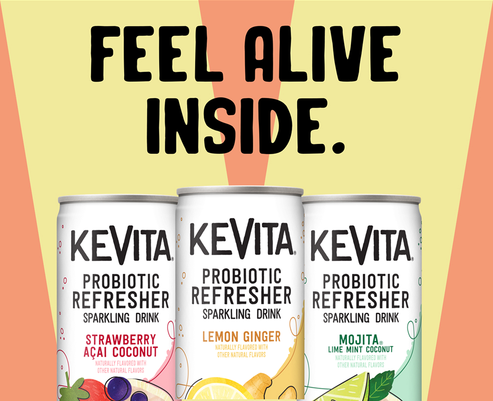 Light, Refreshing and Sparkling with Probiotic Goodness